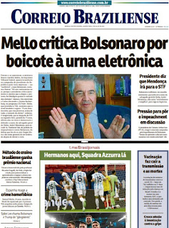Leia o Jornal Correio Braziliense do dia 07.07.2021