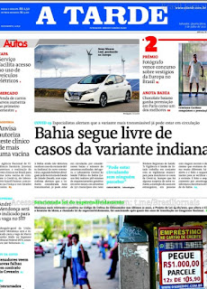 Leia o Jornal A Tarde do dia 07.07.2021