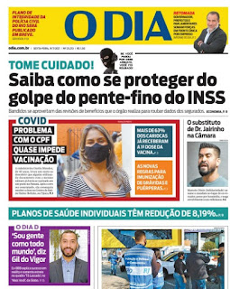 Leia o Jornal O Dia do dia 09.07.2021