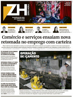 Leia o Jornal Zero Hora do dia 13.07.2021