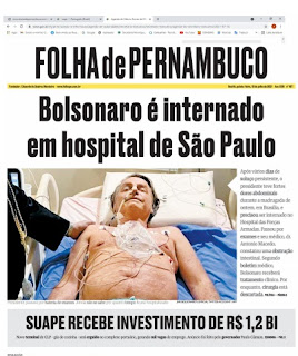 Leia o Jornal Folha de Pernambuco do dia 15.07.2021