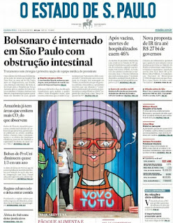 Leia o Jornal Estadão do dia 15.07.2021