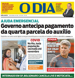 Leia o Jornal O Dia do dia 16.07.2021