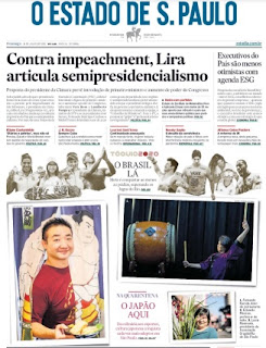 Leia o Jornal Estadão do dia 18.07.2021