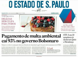 Leia o Jornal Estadão do dia 19.07.2021