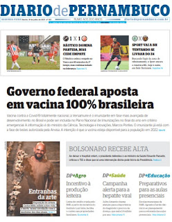 Leia o Jornal Diário de Pernambuco do dia 19.07.2021