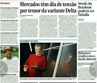 Leia o Jornal Valor Econômico do dia 20.07.2021