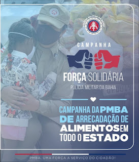  Polícia Militar lança campanha de doação de alimentos em toda a Bahia