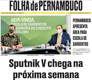 Leia o Jornal Folha de Pernambuco do dia 21.07.2021