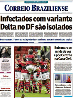 Leia o Jornal Correio Braziliense do dia 22.07.2021