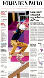 Leia o Jornal Folha de São Paulo do dia 27.07.2021