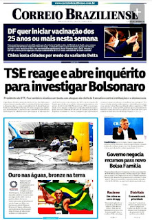 Leia o Jornal Correio Braziliense do dia 03.08.2021