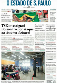 Leia o Jornal Estadão do dia 03.08.2021