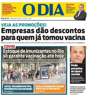 Leia o Jornal O Dia do dia 10.08.2021