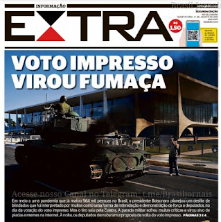 Leia o Jornal Extra do dia 11.08.2021