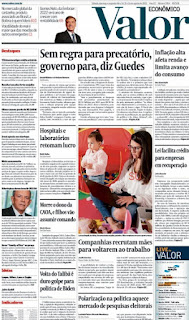 Leia o Jornal Valor Economico do dia 16.08.2021