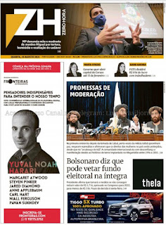 Leia o Jornal Zero Hora do dia 18.08.2021