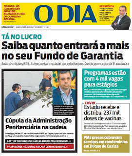Leia o Jornal O Dia do dia 18.08.2021