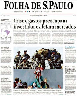 Leia o Jornal Folha de São Paulo do dia 20.06.2021
