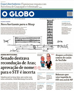 Leia o Jornal O Globo do dia 20.06.2021