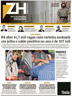Leia o Jornal Zero Hora do dia 27.06.2021