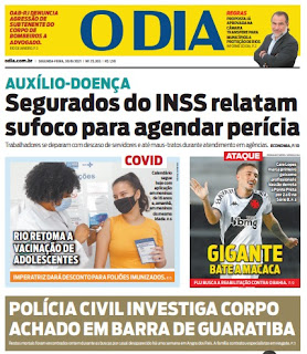 Leia o Jornal O Dia do dia 30.06.2021
