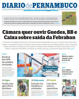 Leia o Jornal Diário de Pernambuco do dia 30.06.2021