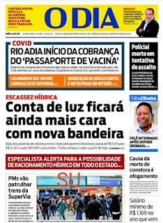 Leia o Jornal O Dia do dia 01.09.2021