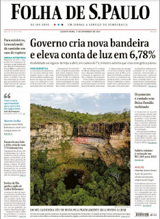 Leia o Jornal Folha de São Paulo do dia 01.09.2021