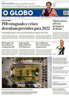 Leia o Jornal O Globo do dia 02.09.2021