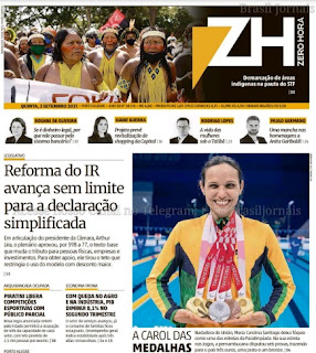 Leia o Jornal Zero Hora do dia 02.09.2021