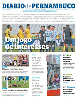Leia o Jornal Diário de Pernambuco do dia 06.09.2021