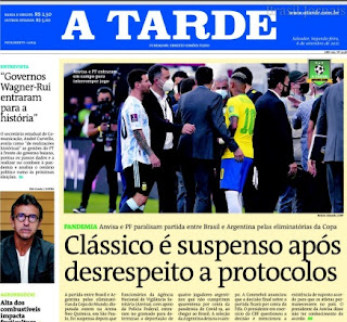 Leia o Jornal A Tarde do dia 06.09.2021