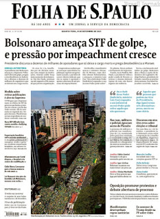 Leia o Jornal Folha de São Paulo do dia 08.09.2021
