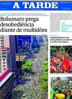 Leia o Jornal A tarde do dia 08.09.2021