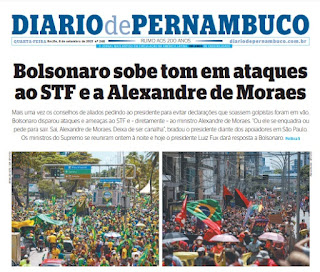 Leia o Jornal Diário de Pernambuco do dia 08.09.2021