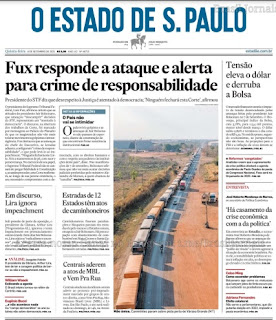 Leia o Jornal Estadão do dia 09.09.2021