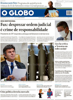 Leia o Jornal O Globo do dia 09.09.2021