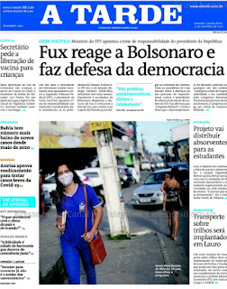 Leia o Jornal A Tarde do dia 09.09.2021