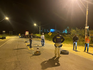 Desmobilizada manifestação em Eunápolis e rodovia é liberada