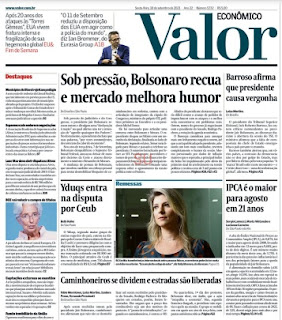 Leia o Jornal Valor Econômico do dia 10.09.2021
