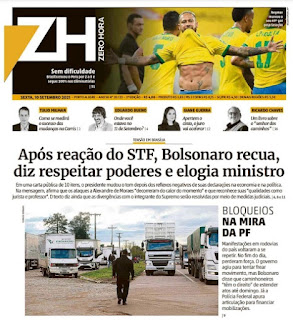 Leia o Jornal Zero Hora do dia 10.09.2021
