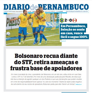 Leia o Jornal Folha de Pernambuco do dia 10.09.2021