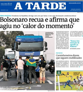 Leia o Jornal A Tarde do dia 10.09.2021