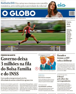 Leia o Jornal O Globo do dia 12.09.2021