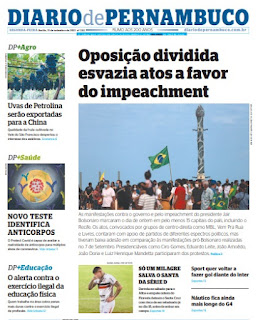 Leia o Jornal Diário de Pernambuco do dia 13.09.2021