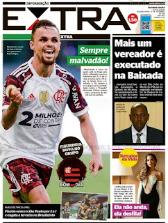 Leia o Jornal Extra do dia 13.09.2021
