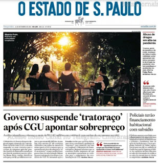 Leia o Jornal Estadão do dia 14.09.2021