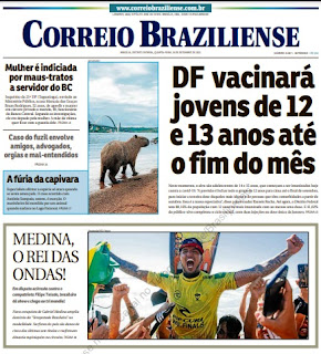 Leia o Jornal Correio Braziliense do dia 15.09.2021
