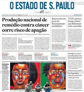 Leia o Jornal Estadão do dia 16.09.2021